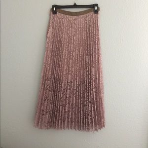 Free people pleated midi skirt